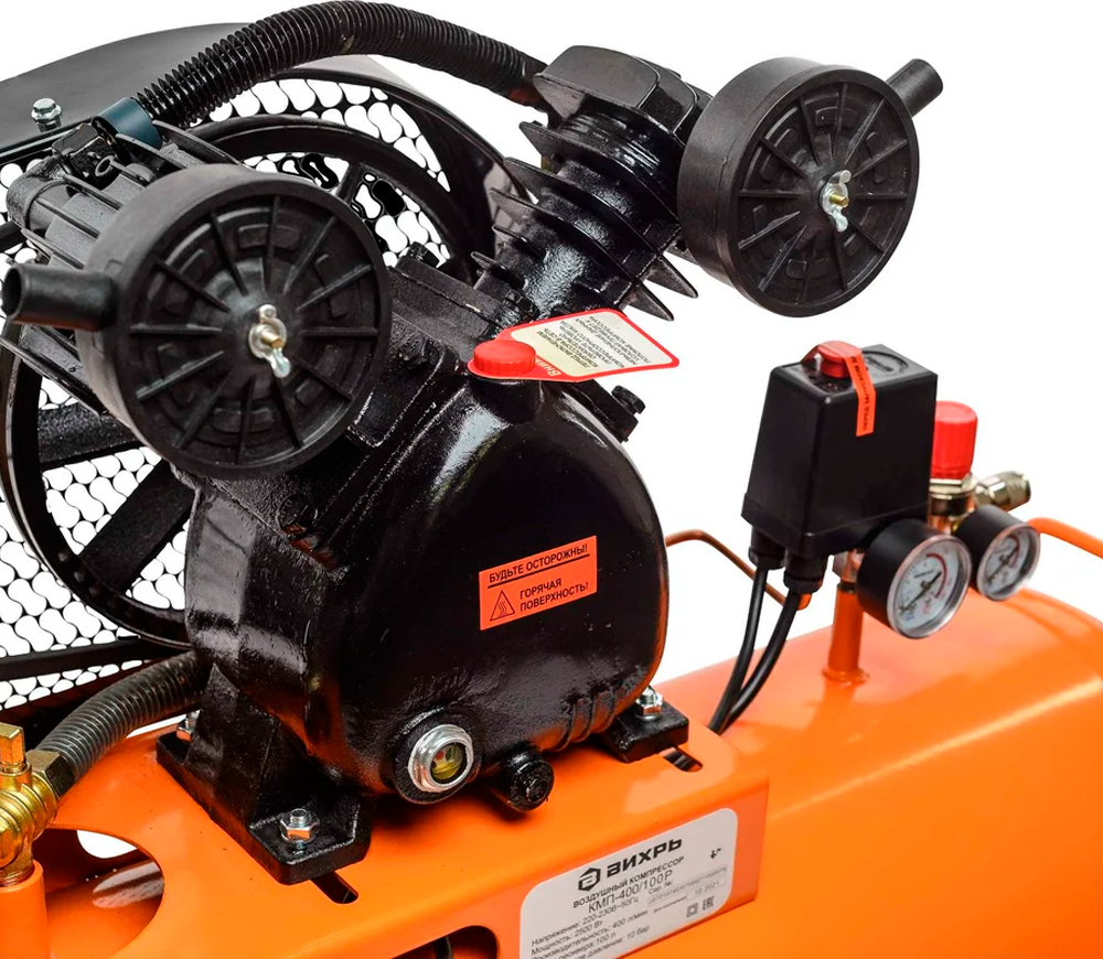 Компрессор VIHRI KMП-400/100P 400л/мин 100л-6