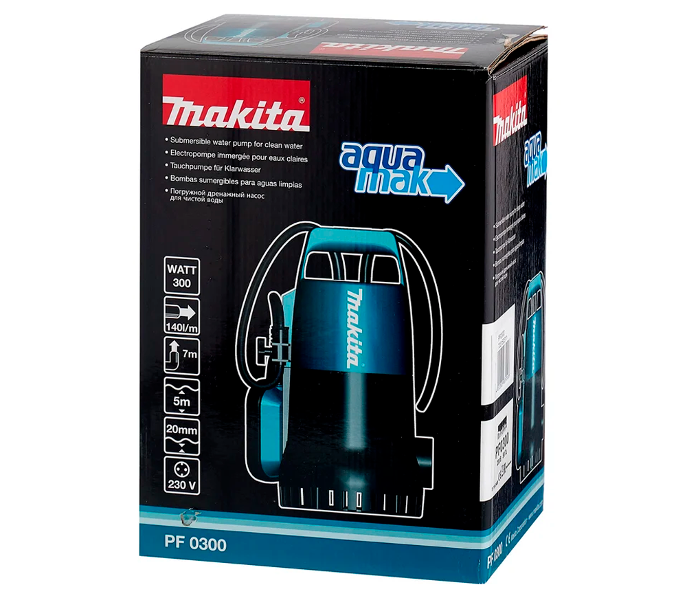 Pompă de drenaj MAKITA PF0300 300w 8400l/h-4
