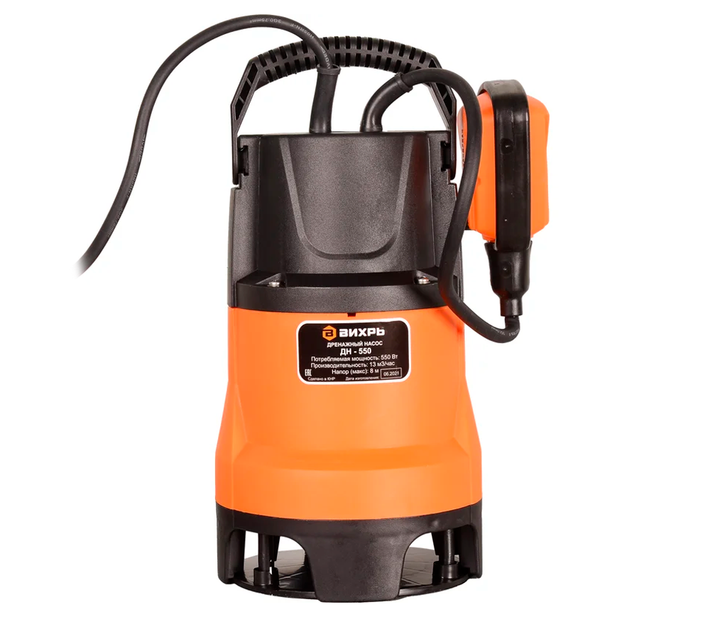 Pompă de drenaj VIHRI ДН-550 550w 13000l/h-4