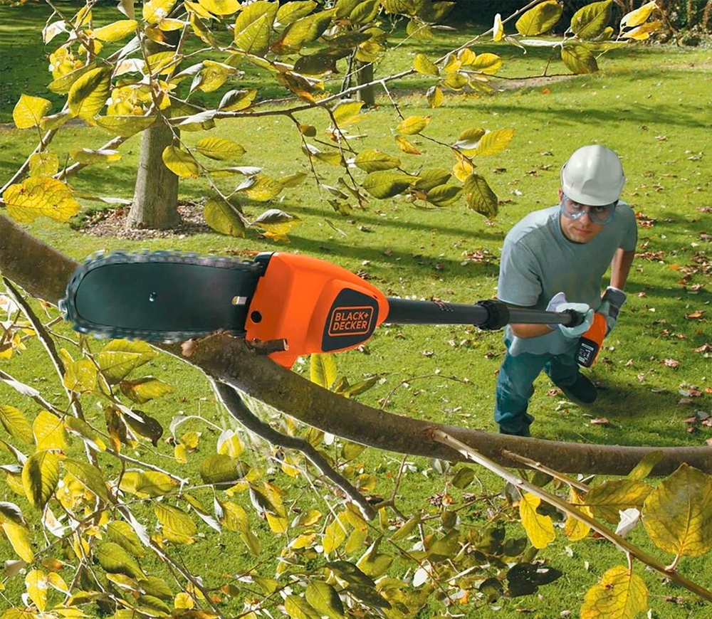 Fierăstrău cu lanț cu acumulator telescop. BLACK&DECKER GPC1820L20-QW 200mm 18V 2Ah-6