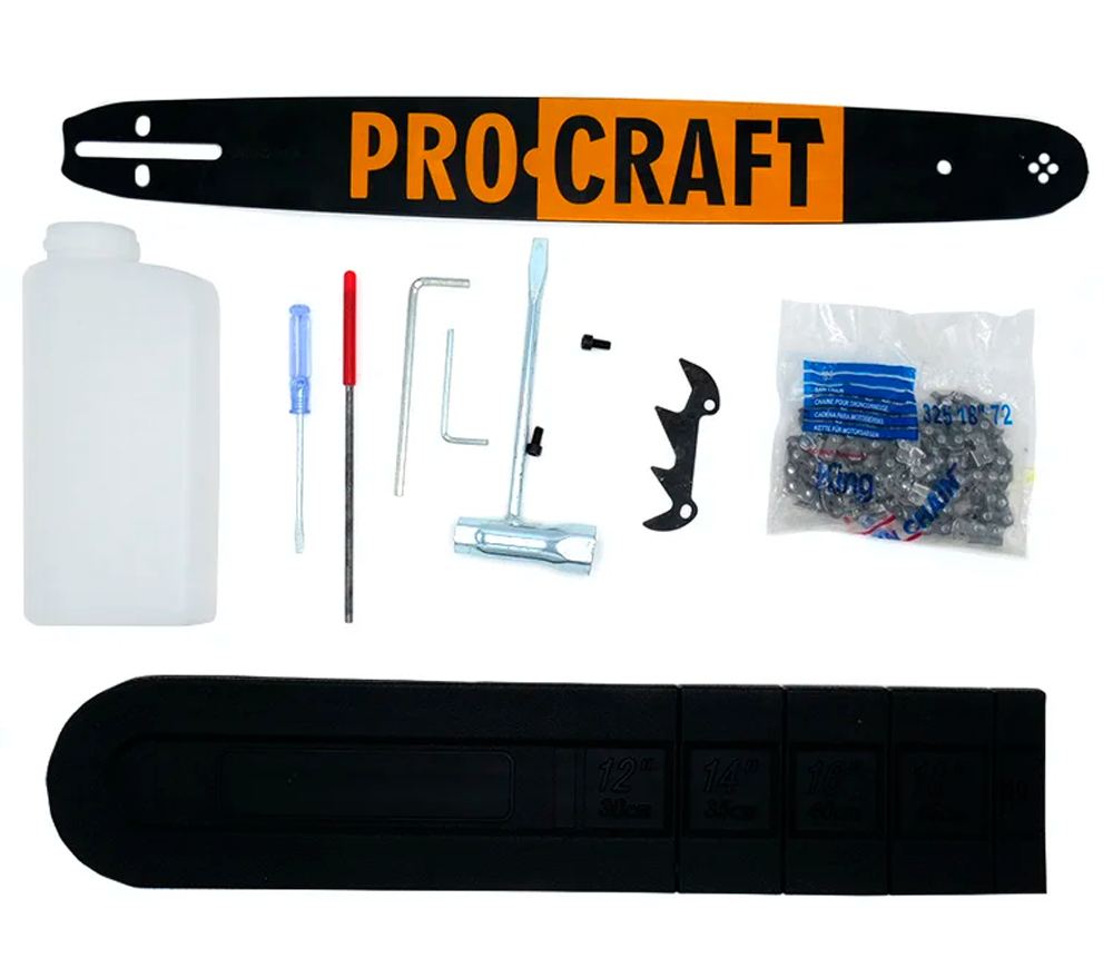 Fierăstrău cu lanț pe benzină ProCraft GS-450 450mm 52cm3-9
