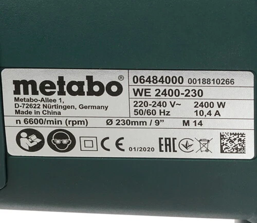 Polizor unghiular METABO WE 2400-230 2400w 230mm-5