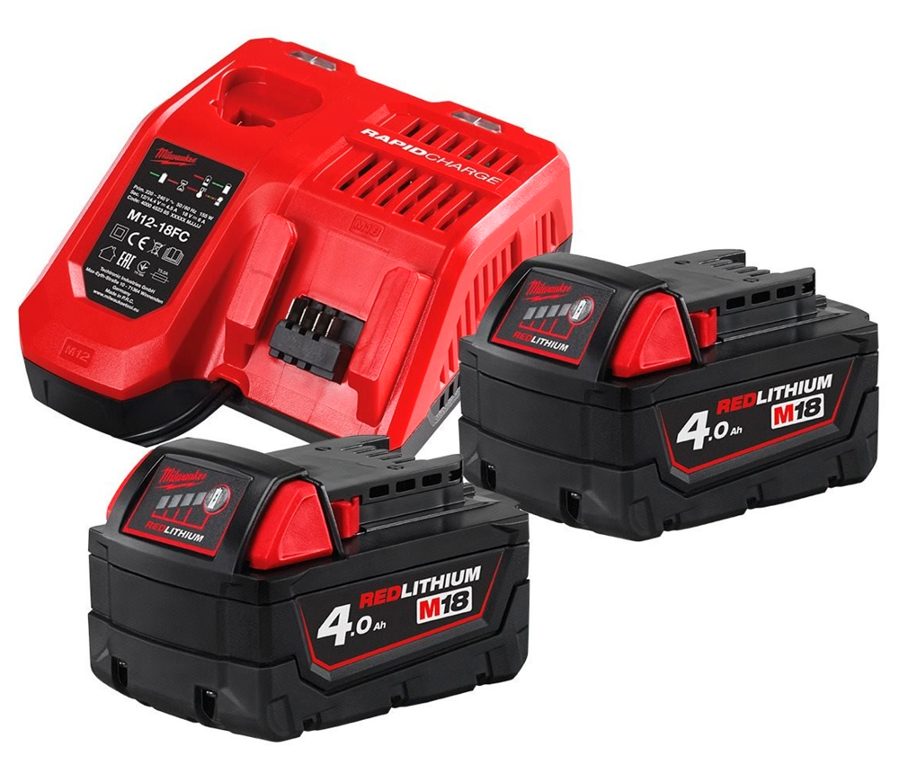 Set încărcător + acumulator MILWAUKEE M18 NRG-402 90w 12-18V 5A