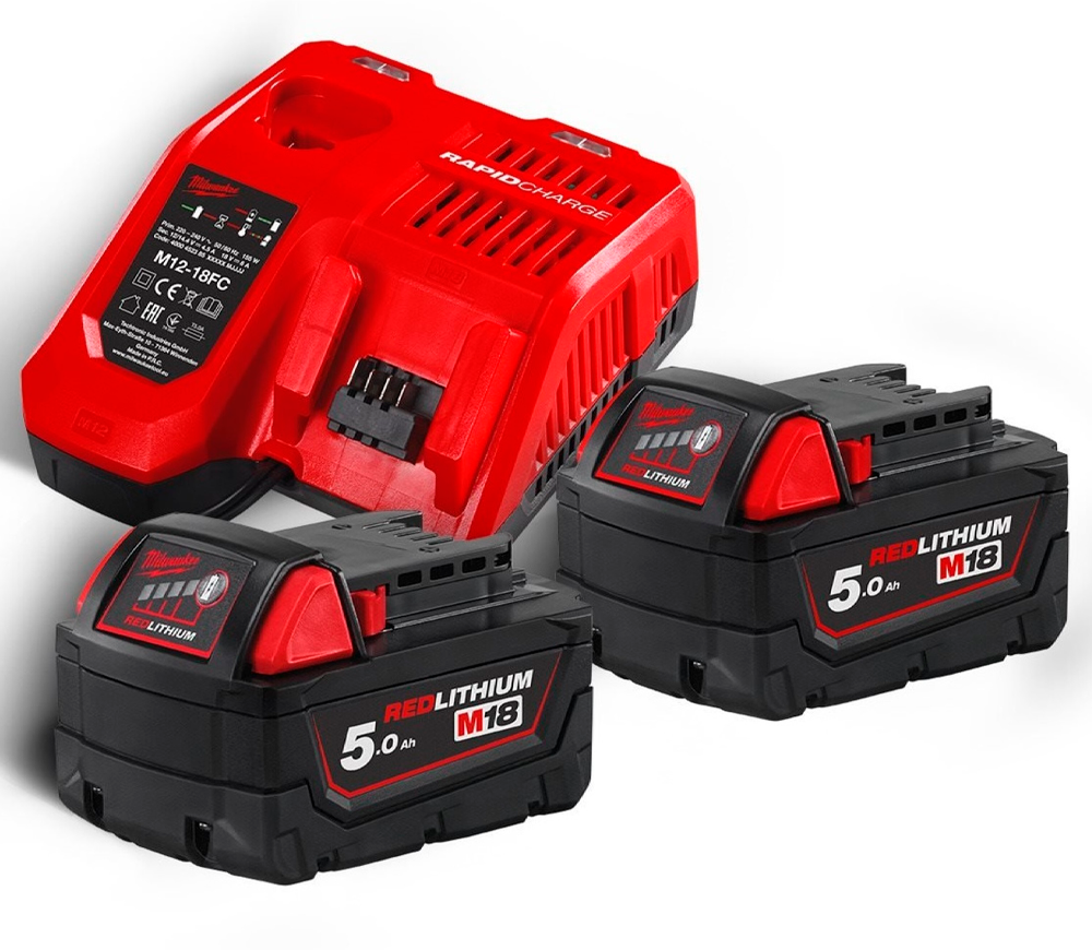 Set încărcător + acumulator MILWAUKEE M18NRG-502 90w 12-18V 5A