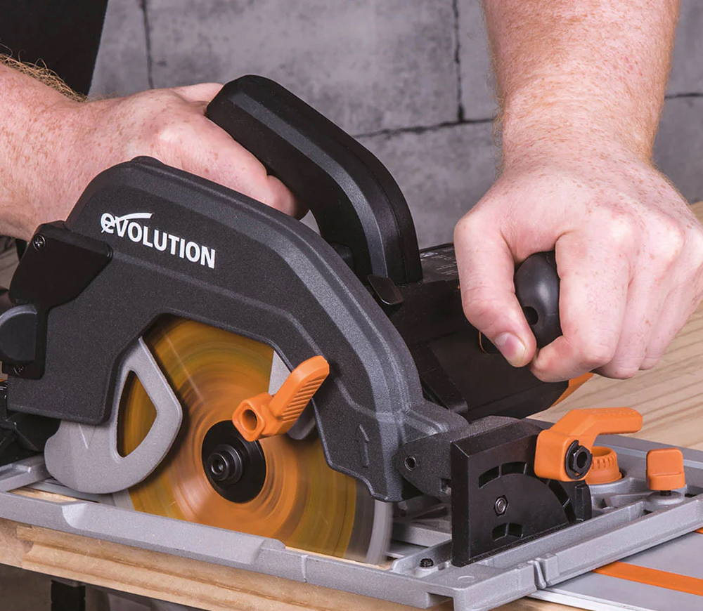 Fierăstrău circular pe șină de ghidaj EVOLUTION R185CCSX+ 1600w 185mm-4