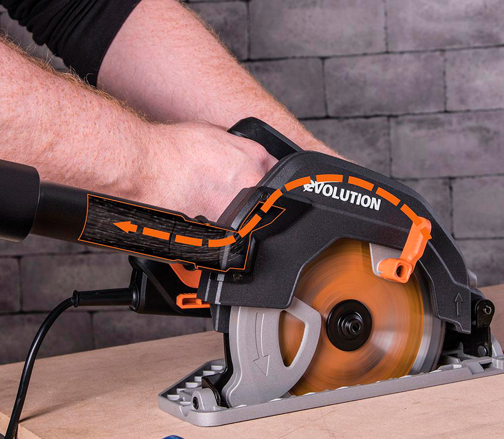 Дисковая пила EVOLUTION R185CCS 1600вт 185мм-6