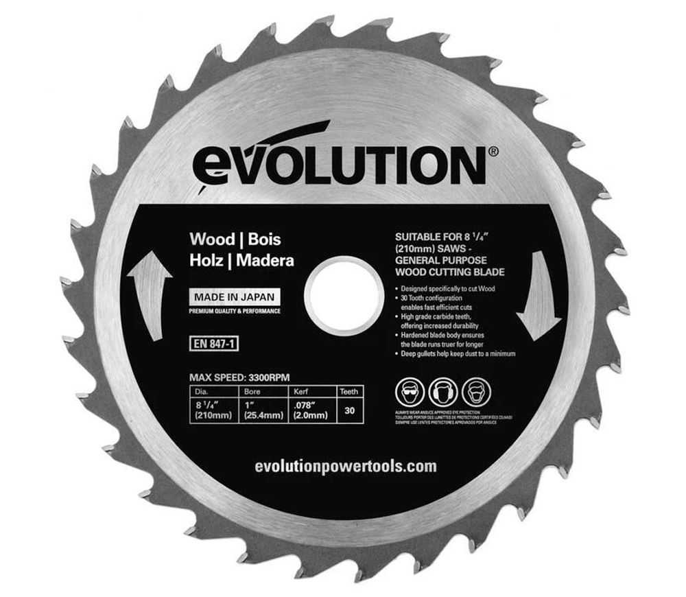 Disc pentru fierastrau electric EVOLUTION GW210TCT-30 210mm 2mm