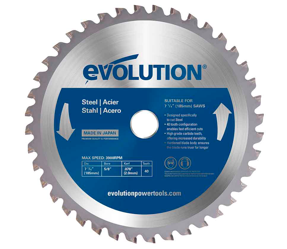 Disc pentru fierastrau electric EVOLUTION M185TCT-40CS/MS 185mm 2mm
