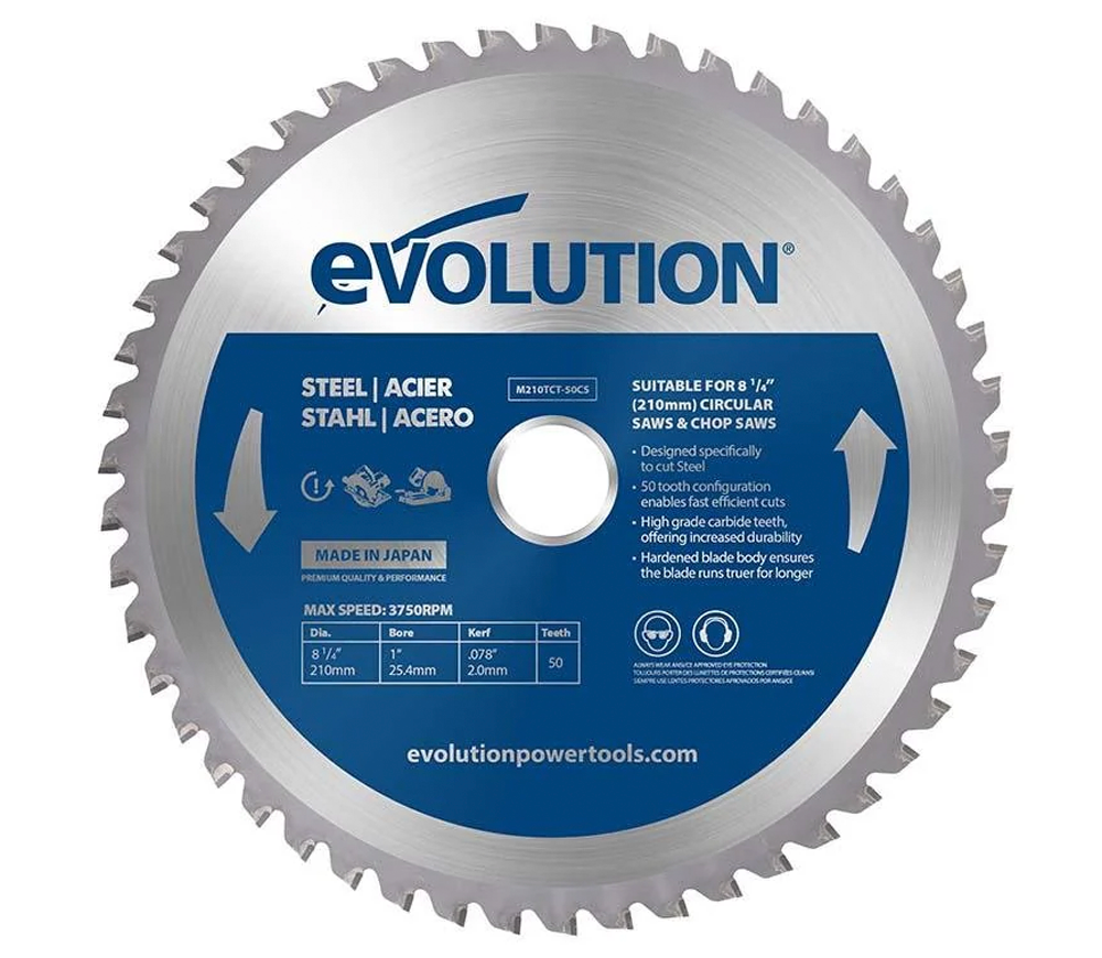 Disc pentru fierastrau electric EVOLUTION M210TCT-50CS/MS 210mm 2mm