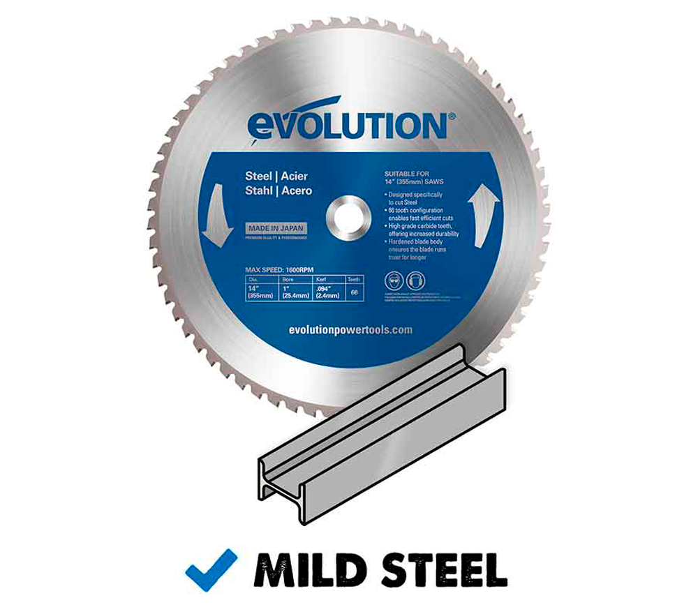 Disc pentru fierastrau electric EVOLUTION M255TCT-52MS 255mm 2mm-2