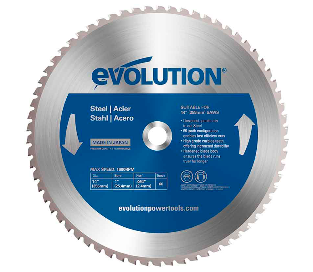 Disc pentru fierastrau electric EVOLUTION M355TCT-66CS 355mm 2.4mm