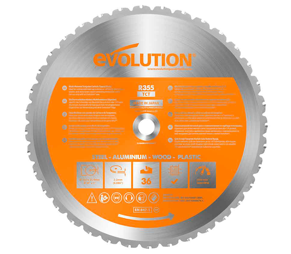 Disc pentru fierastrau electric EVOLUTION RAGEBLADE355M 355mm 2.2mm