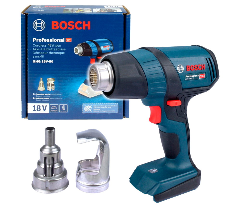 Suflantă de aer cald cu acum. (fără bat) BOSCH GHG 18V-50 500°C-2