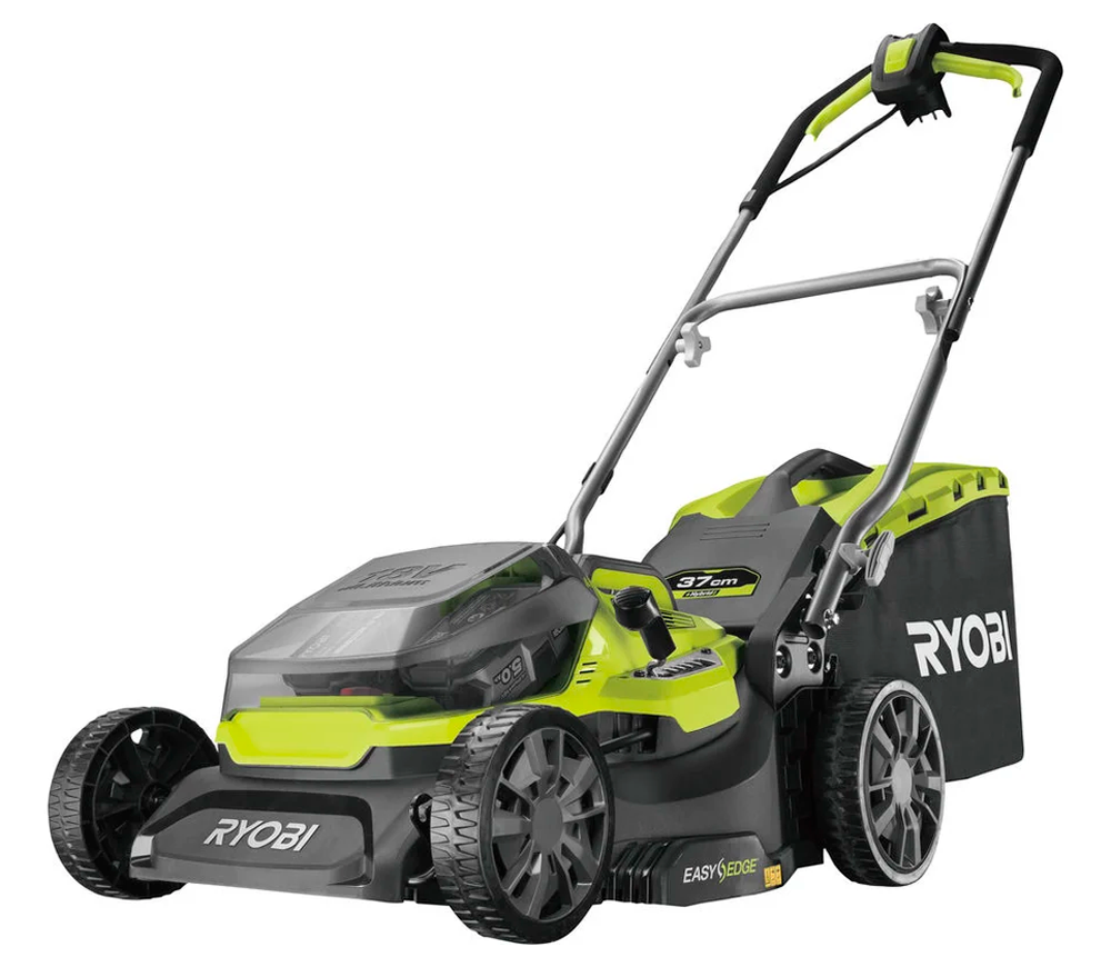 Mașină de tuns gazonul hybrid acumulator+rețea RYOBI RY18LMH37A-250 370mm 18V 5Ah
