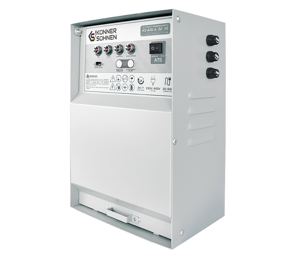Электрогенератор Könner&Söhnen KS 12-1E 1/3 ATSR 11.5квт Бензин AVR-4