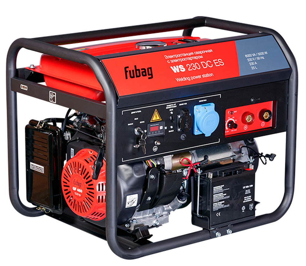 Generator electric de sudură FUBAG WS 230DC ES 6kw Benzină AVR