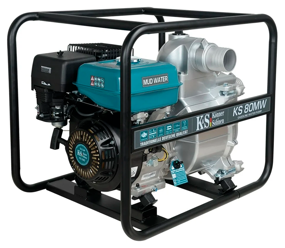 Motopompă cu benzină Könner&Söhnen KS80MW 60000l/h 9cp