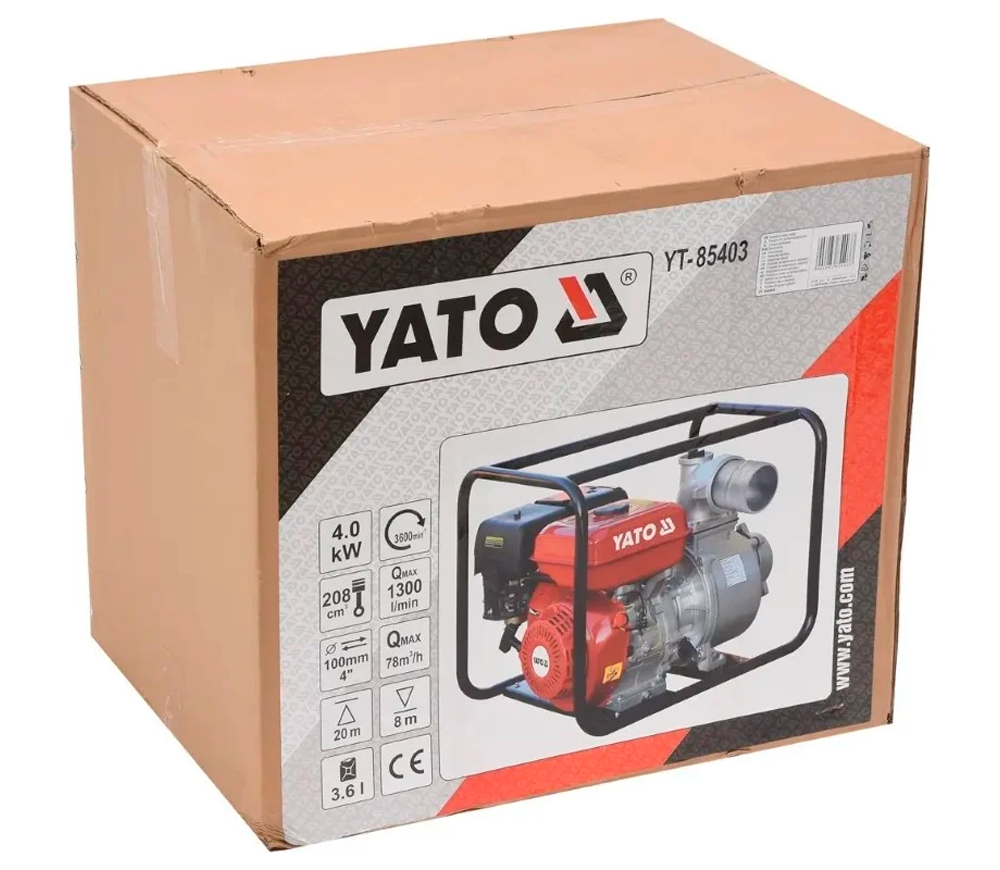 Motopompă cu benzină YATO YT85403 78000l/h 7.7cp-4