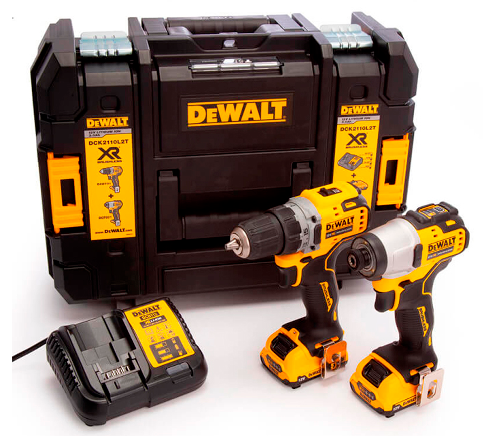 Set de instrumente cu acumulator DEWALT DCK2110L2T 18V 3Ah