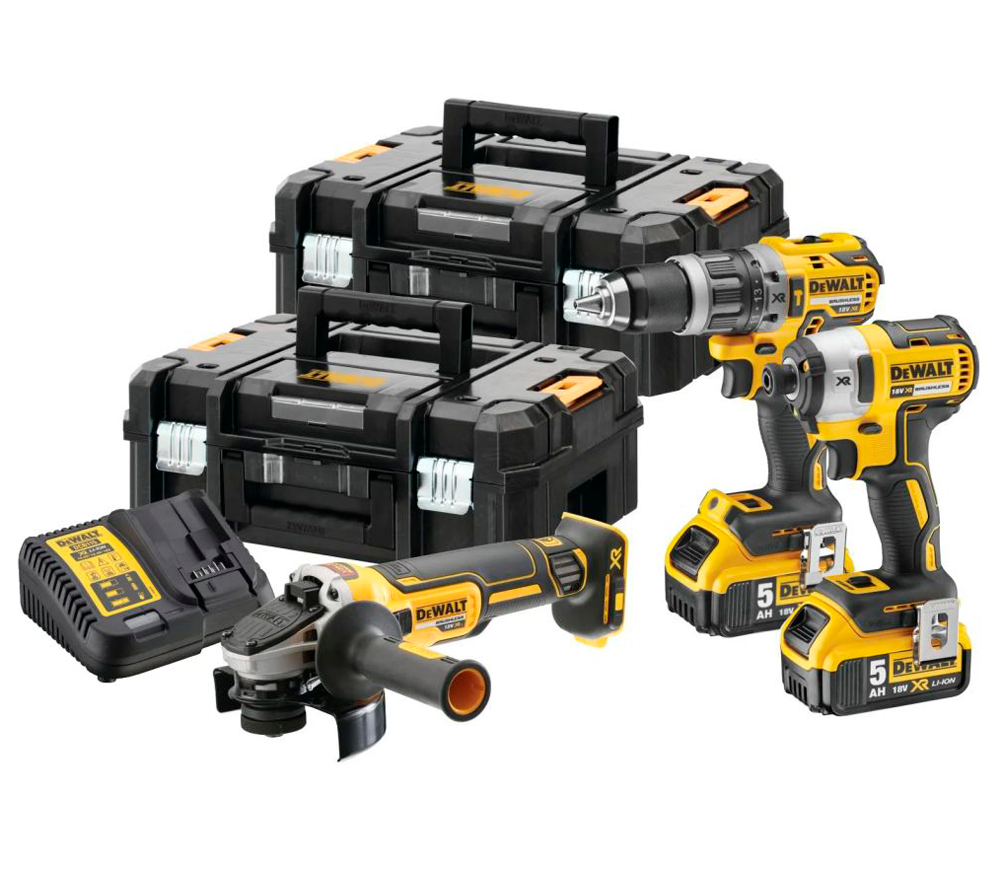 Set de instrumente cu acumulator DEWALT DCK384P2T 18V 5Ah