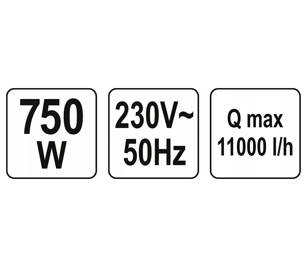 Дренажный насос YATO YT85341 750вт 11000л/ч-4