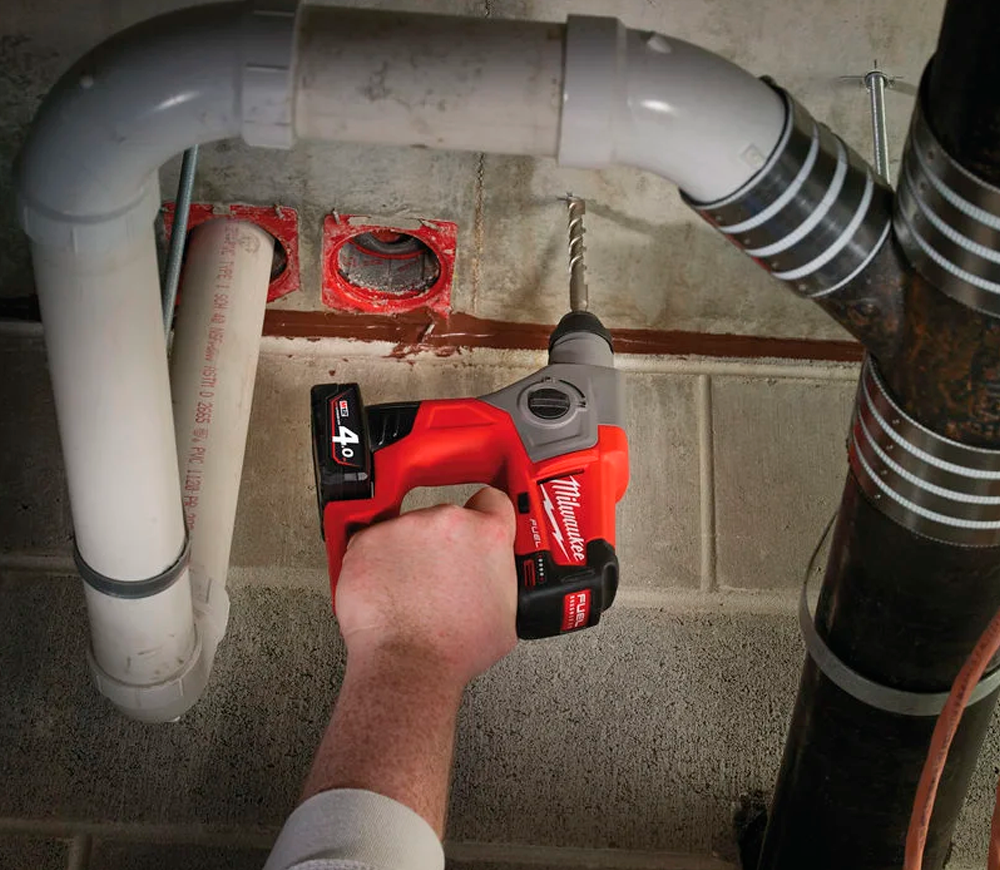 Ciocan rotopercutor cu acumulator (fără bat) MILWAUKEE M12CH-0 1.1J 12V-8