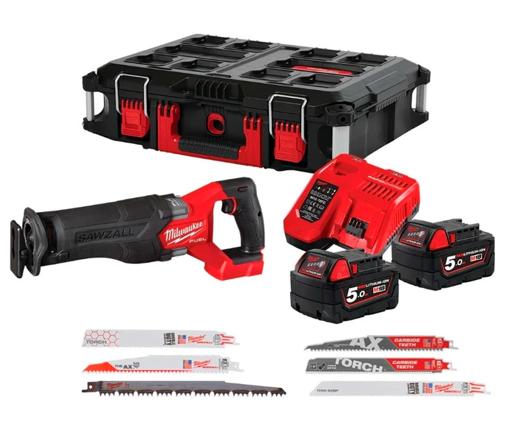 Fierăstrău sabie cu acumulator MILWAUKEE M18 FSZ100P-502P 18V 5Ah