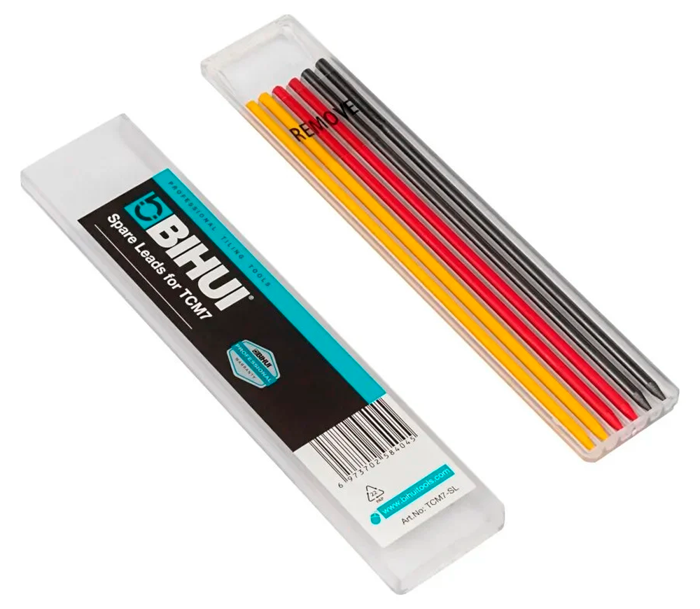 Set de mine de creion BIHUI TCM7-SL Galben/Roșu/Negru