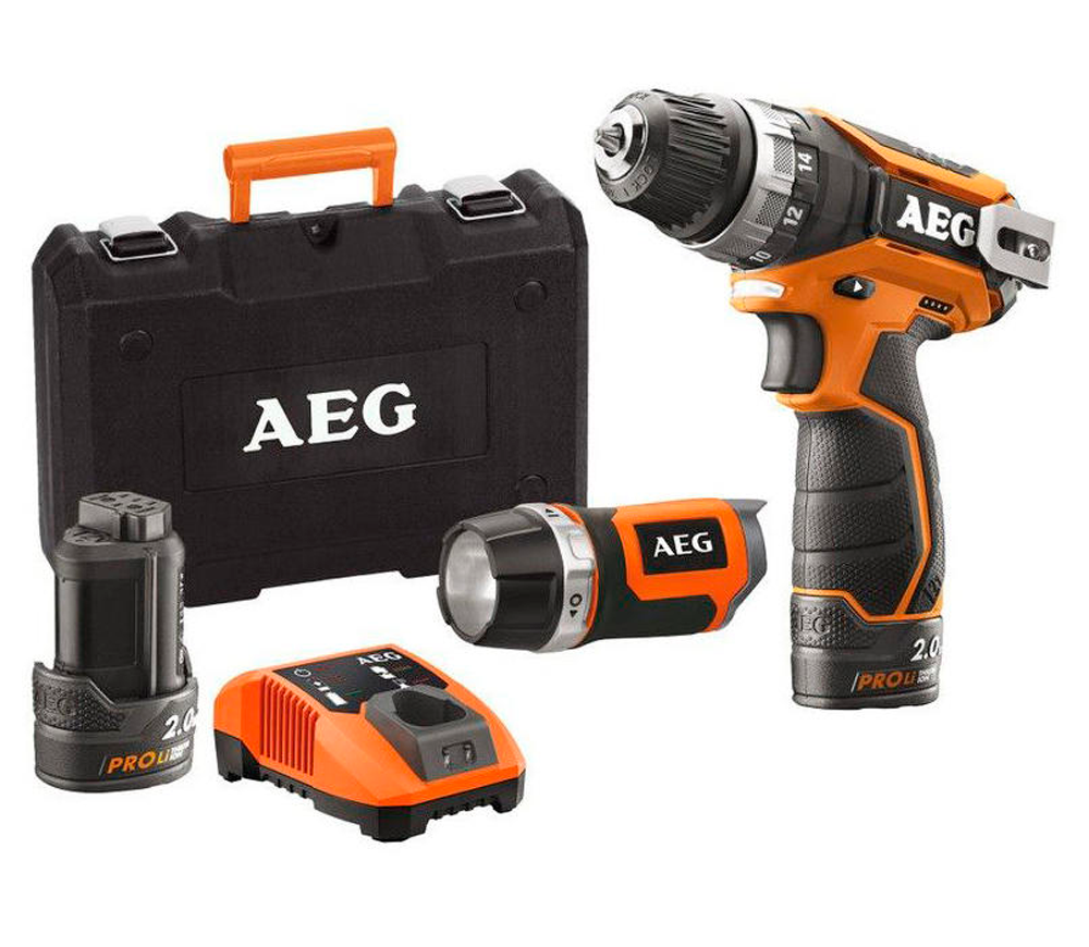 Набор аккумуляторных инструментов AEG JP12CLI-202C 12В 2Ач