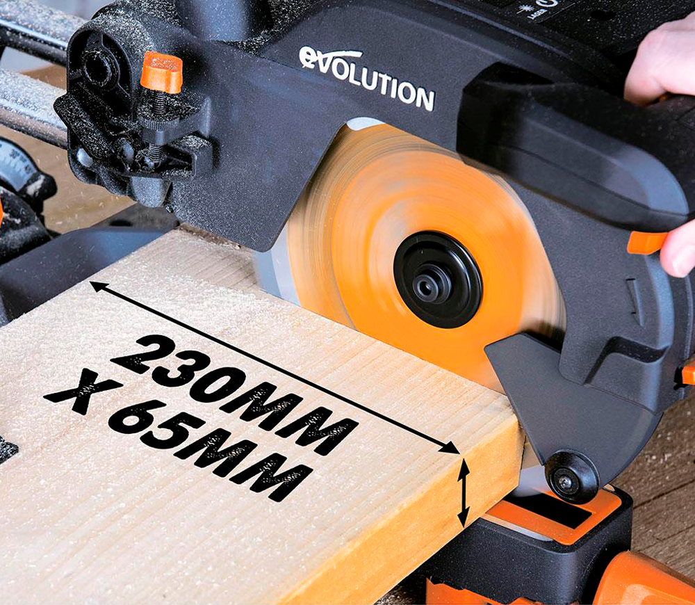 Fierăstrău  circular staționar EVOLUTION R210 SMS + 1500w 210mm-2