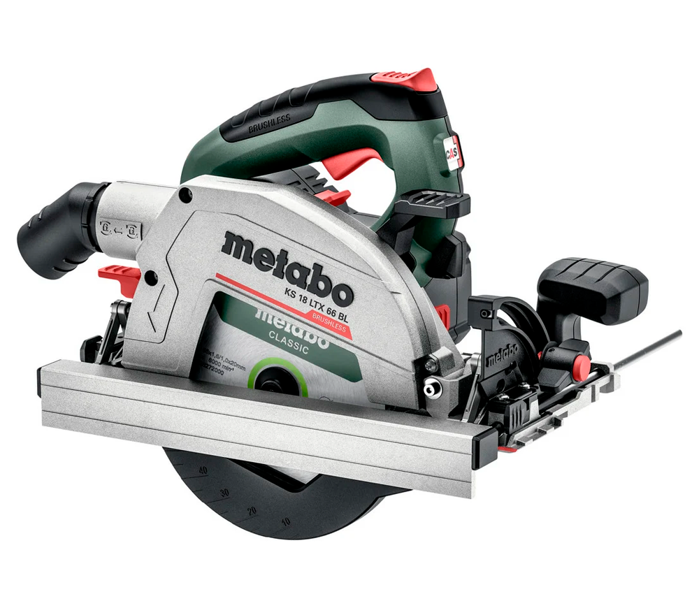 Fierăstrău circular cu acumulator (fără bat) METABO KS18 LTX 66 BL 165mm 18V