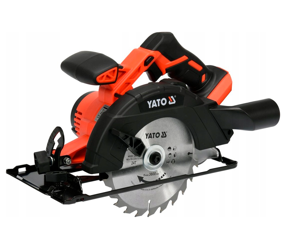 Fierăstrău circular cu acumulator (fără bat) YATO YT82811 165mm 18V