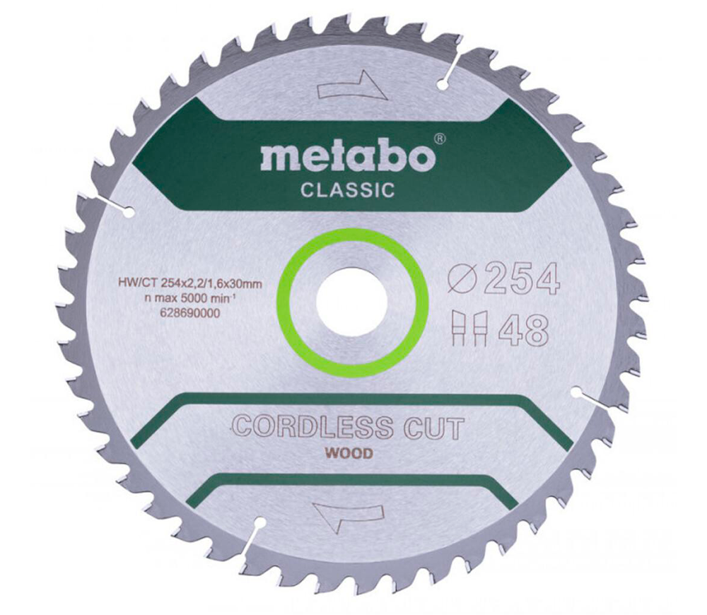 Disc pentru fierastrau electric METABO METABO Classic 254x30 48 WZ 5 254mm 2.2mm