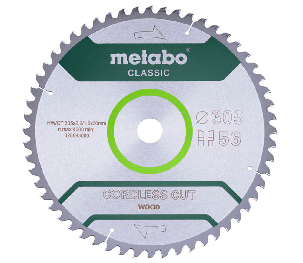 Disc pentru fierastrau electric METABO METABO Classic 305x30 56 WZ 5 305mm 2.2mm