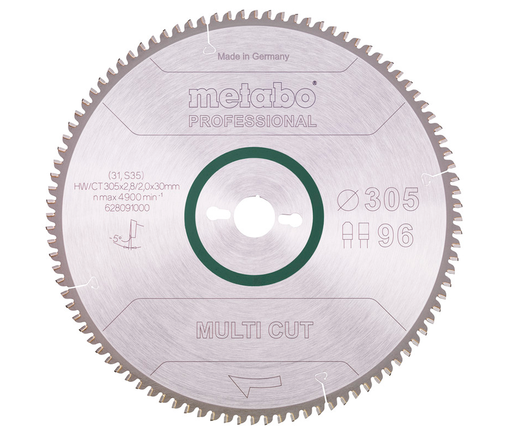 Disc pentru fierastrau electric METABO Multi CUT 305x30 Z96 FZ/TZ 5 305mm 2.4mm
