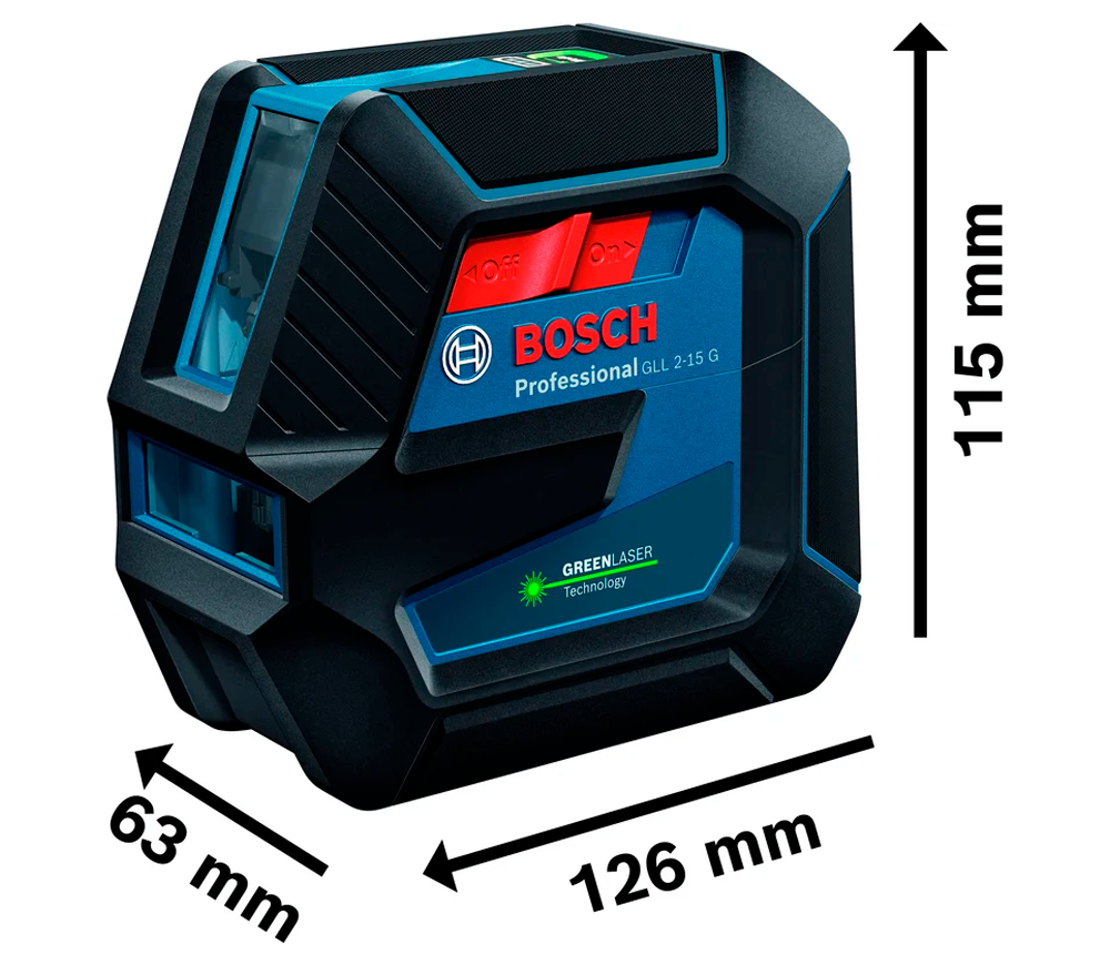 Nivelă cu laser BOSCH GLL 2-15 G 2fascicole 15m-3