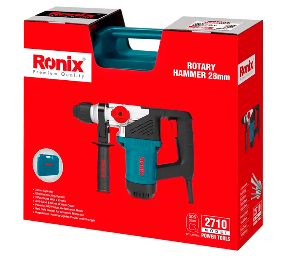 Ciocan rotopercutor RONIX 2710 900w SDS-Plus-9