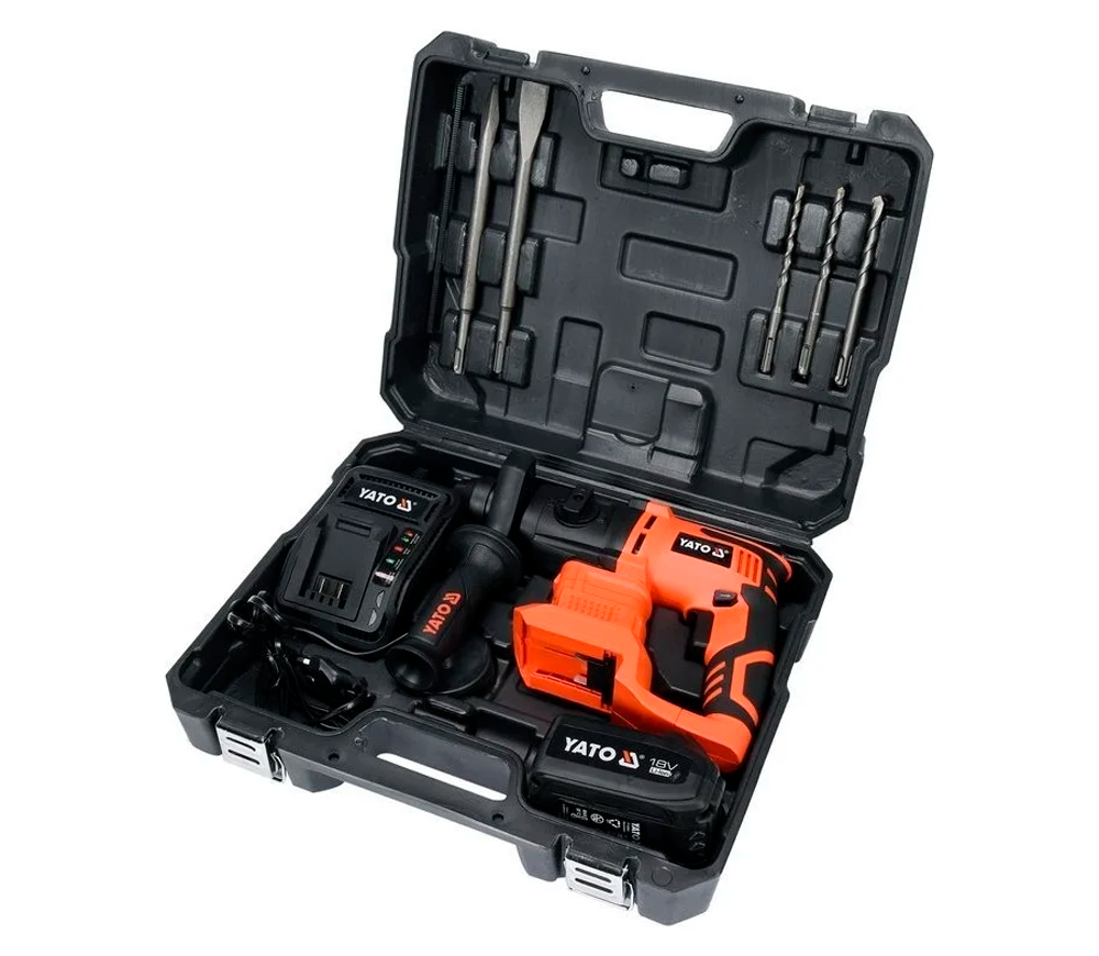 Ciocan rotopercutor cu acumulator YATO YT82770 2J 18V 3Ah-3
