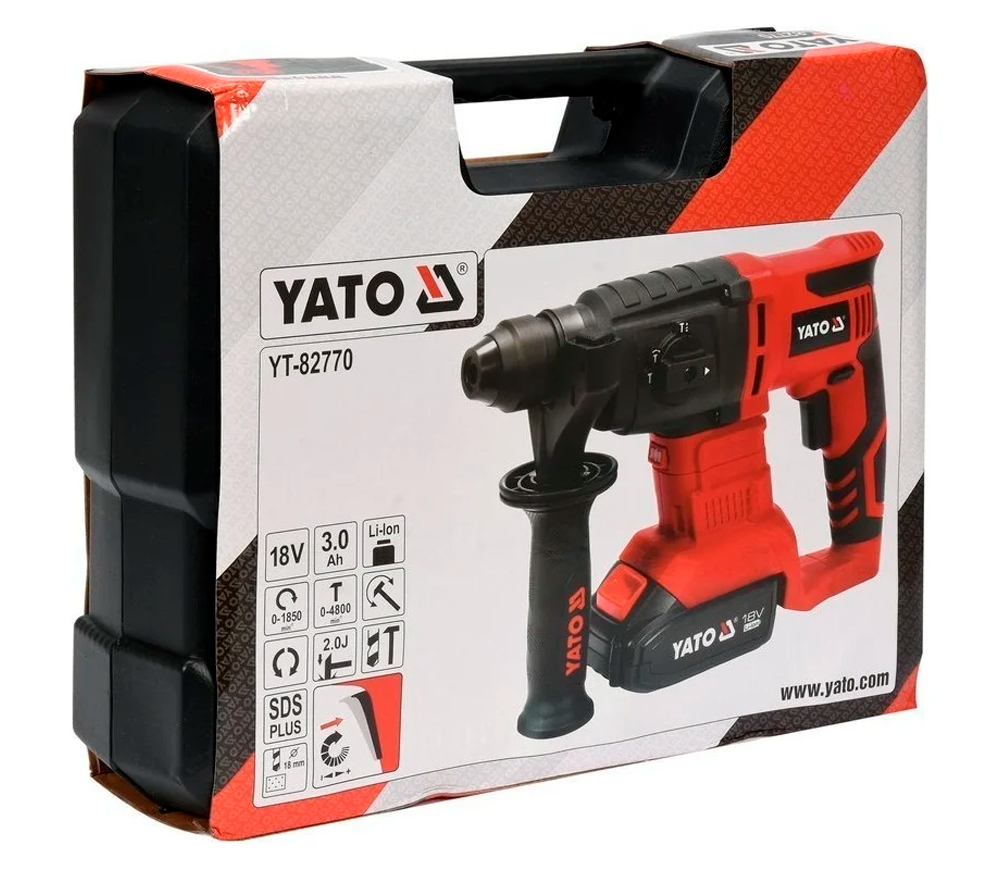 Ciocan rotopercutor cu acumulator YATO YT82770 2J 18V 3Ah-5