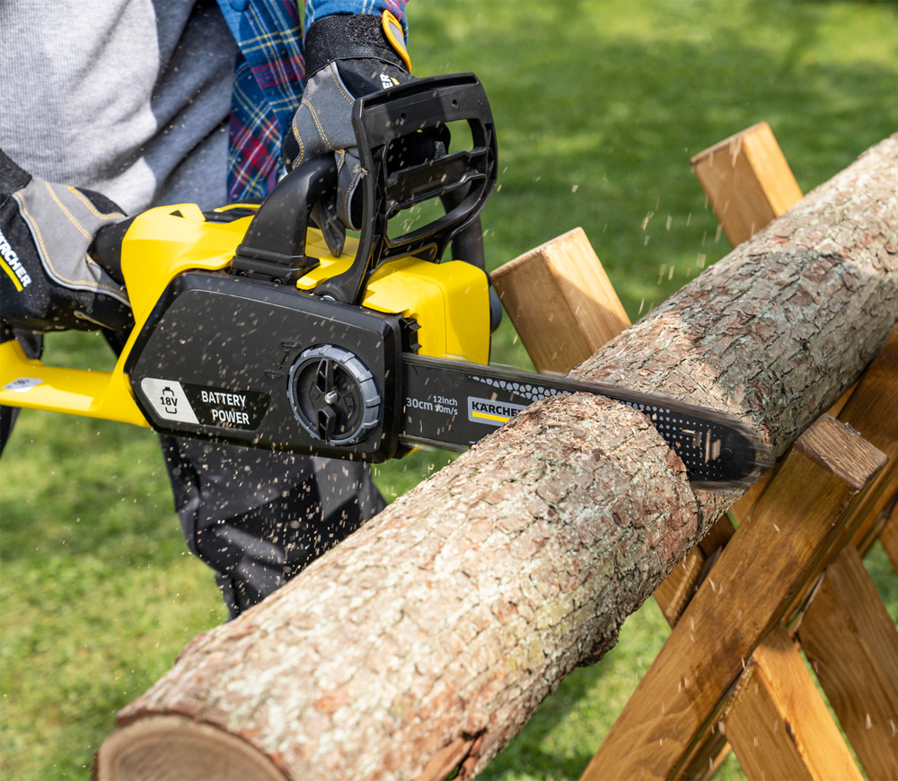 Цепная пила аккумуляторная KARCHER CNS 18-30 Battery 300мм 18В 2.5Ач-3