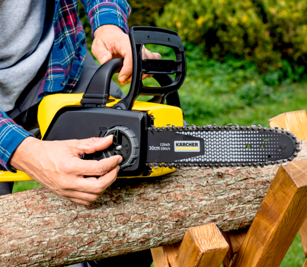 Цепная пила аккумуляторная KARCHER CNS 18-30 Battery 300мм 18В 2.5Ач-4