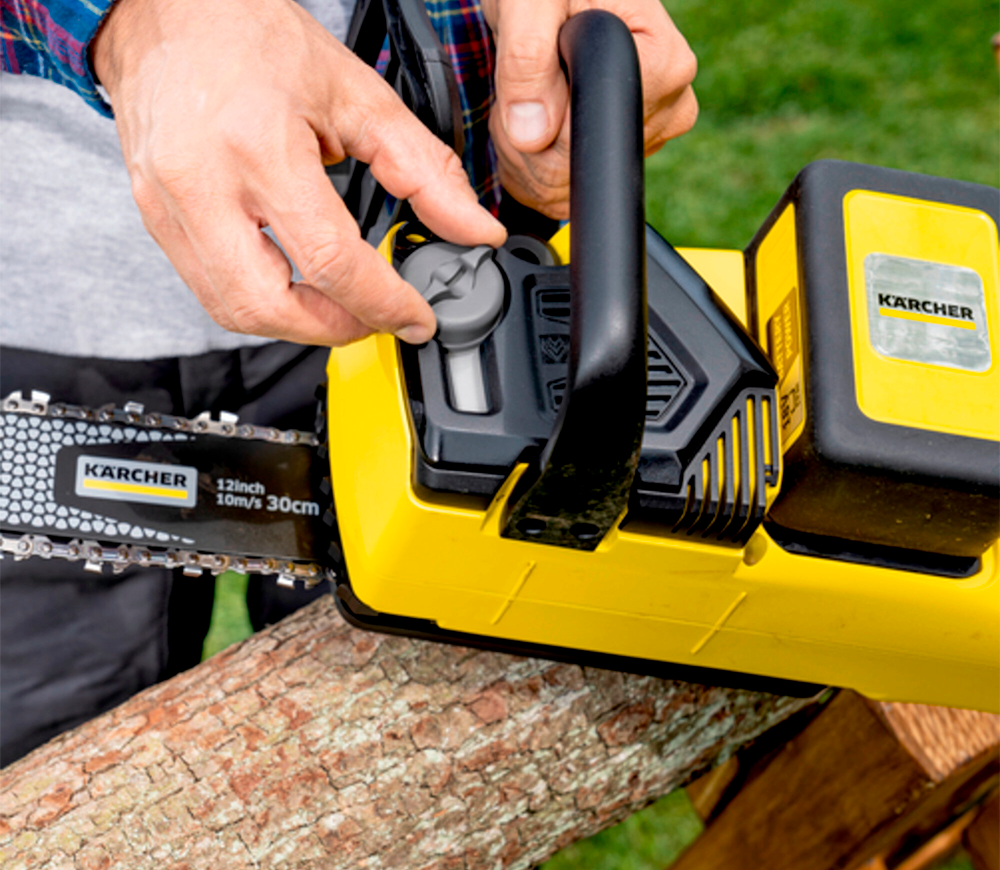 Цепная пила аккумуляторная KARCHER CNS 18-30 Battery 300мм 18В 2.5Ач-5