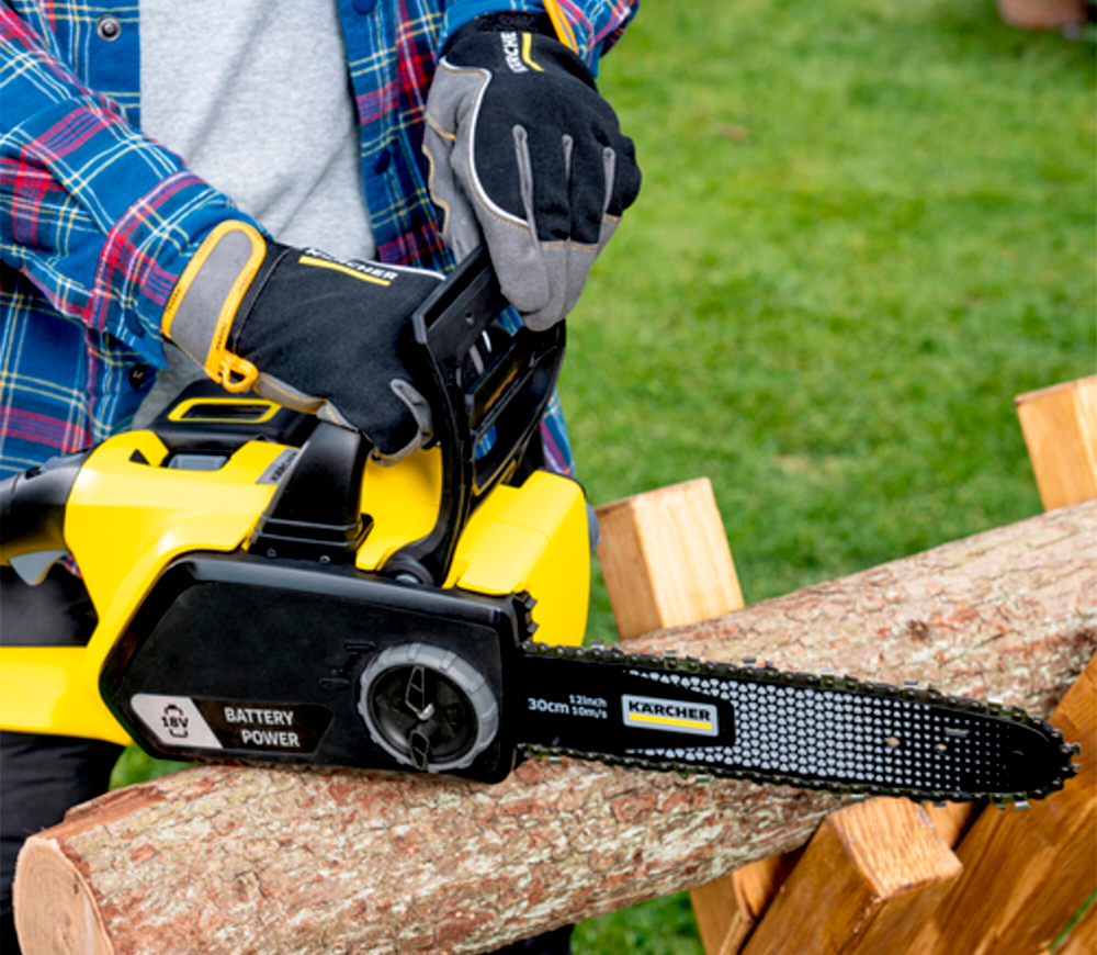 Цепная пила аккумуляторная KARCHER CNS 18-30 Battery 300мм 18В 2.5Ач-6