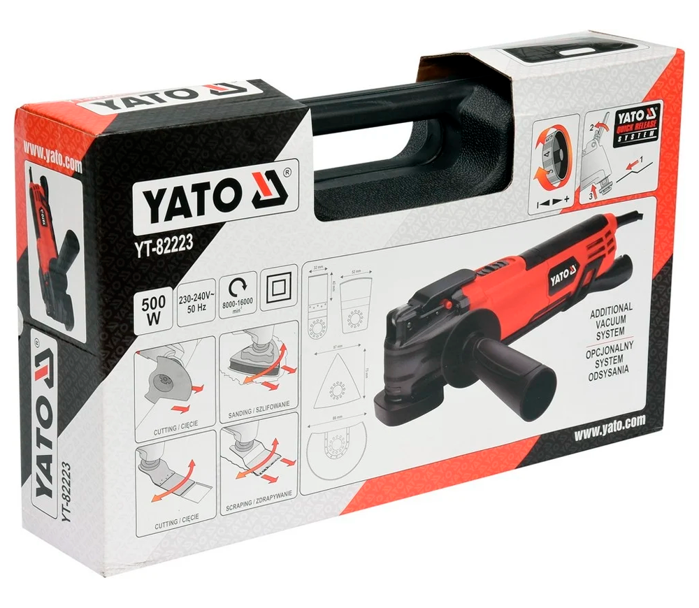 Uneltă multifuncțională YATO YT82223 500w 16000osc/min-5