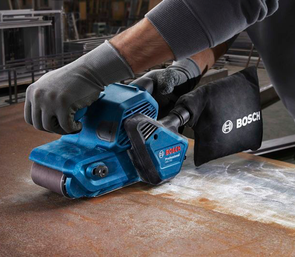 Mașină de șlefuit cu bandă BOSCH GBS 750 850w 75 mm-3