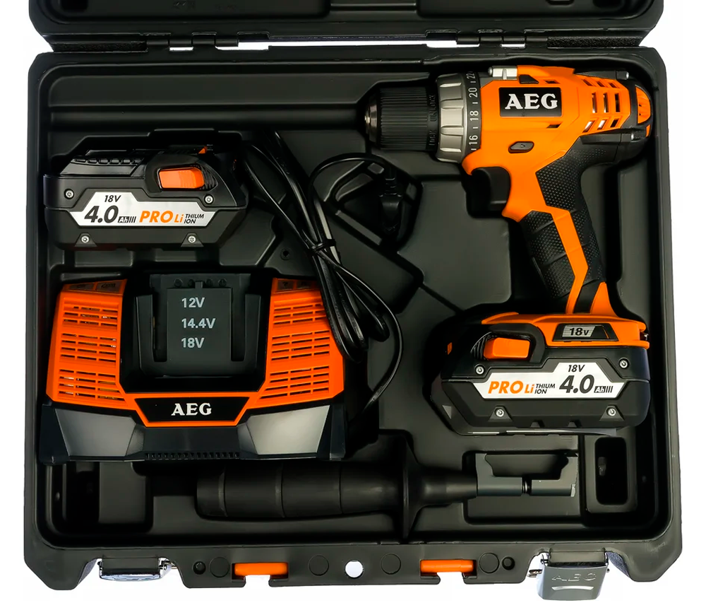 Mașină de înșurubat cu acumulator AEG BS18C Li-402C 18V 4Ah-4
