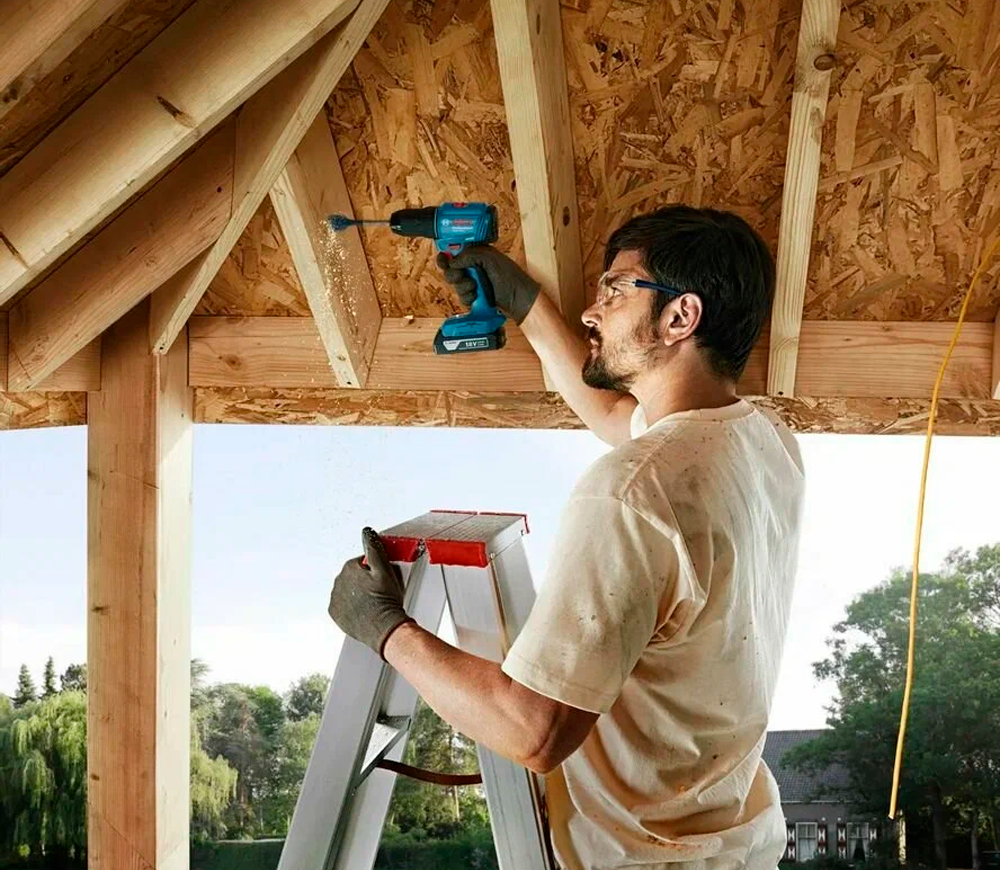 Шуруповёрт аккумуляторный ударный BOSCH GSB 185-LI 18В 2Ач-2