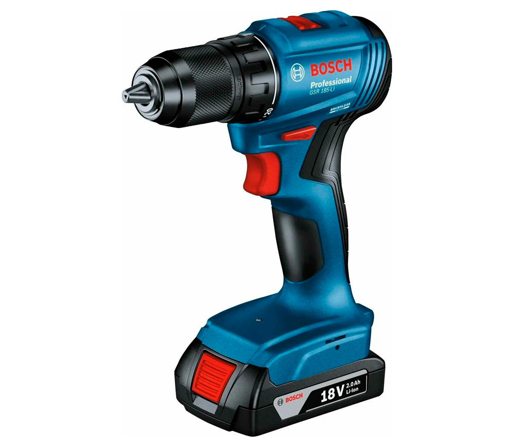 Mașină de înșurubat cu percuție cu acum. BOSCH GSB 185-LI 18V 2Ah