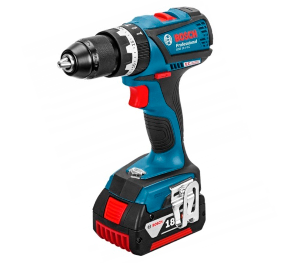 Шуруповёрт аккумуляторный ударный BOSCH GSB 18V-EC 18В 5Ач-2