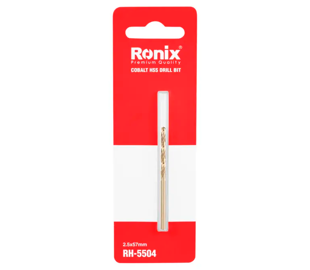 Burghiu pe metal RONIX RH-5504 2.5mm HSS-CO-4